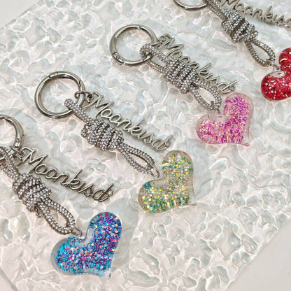 Cute Love Braided Keychain Bag Charm