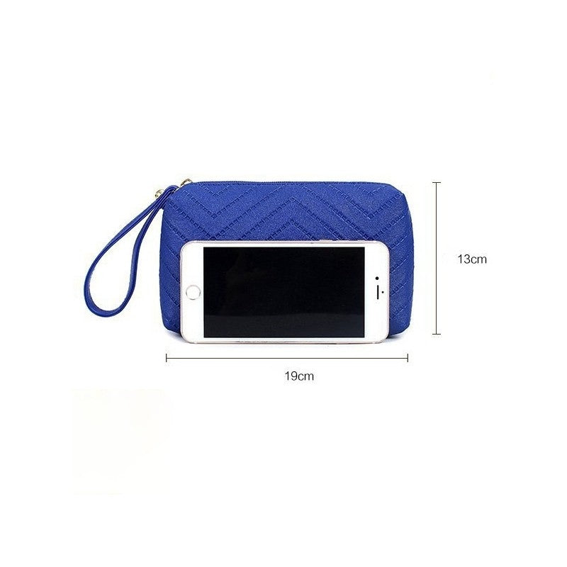 6-Piece Solid Color Embossed Handbag Set