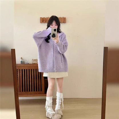 Hooded Knit Cardigan