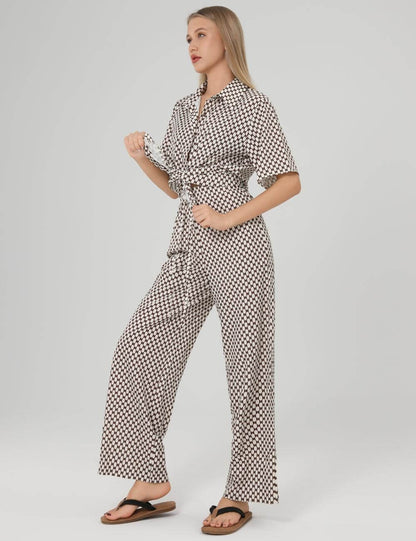 Loose Plaid Shirt and Pants Sets