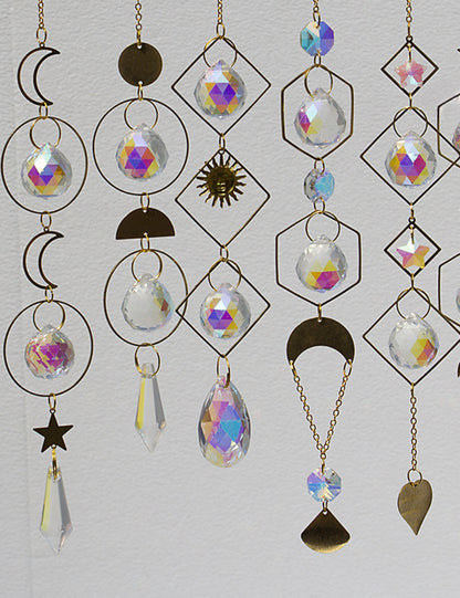 Sun Star Colorful Hanging Crystal Decoration