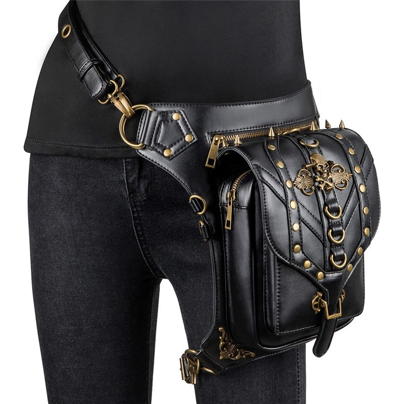 Retro Punk Casual Crossbody Waist Bag