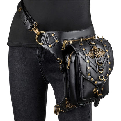 Retro Punk Casual Crossbody Waist Bag
