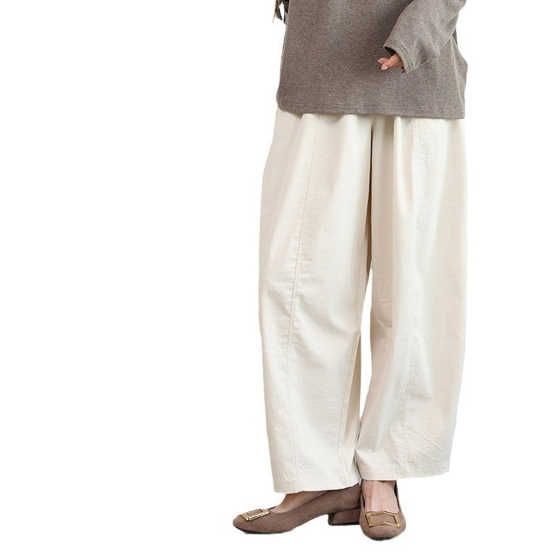 Women Loose Harem Pants Lantern Style Wide Leg Trousers
