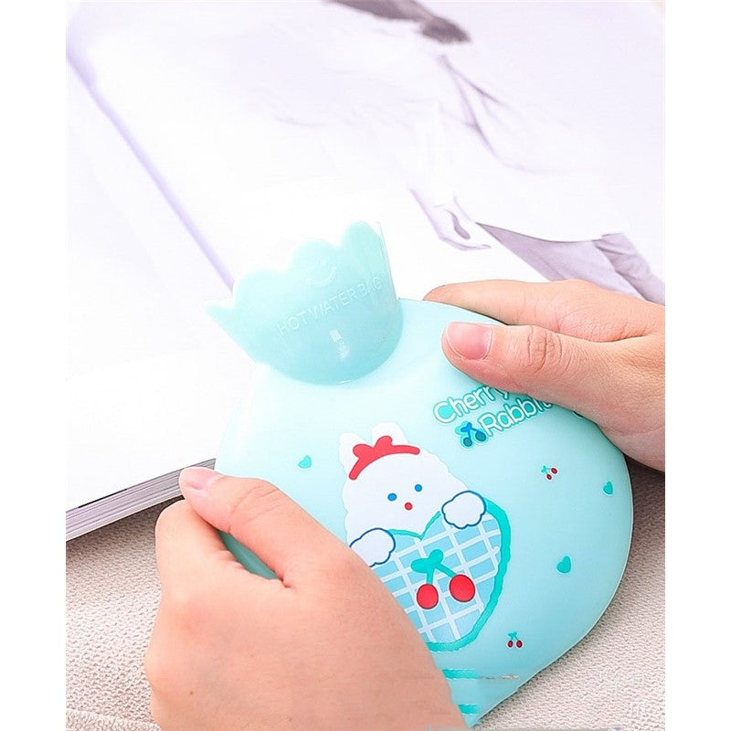 Portable Thickened Cartoon Printed Hot Water Bag