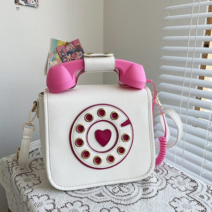 Creative Telephone Design Handle Bag