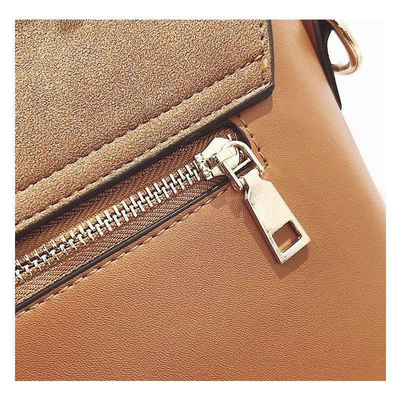 Plain Wide Shoulder Strap Crossbody Bag