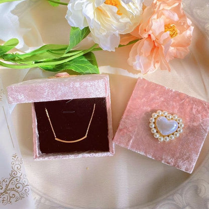 Pink Plush Portable Jewelry Case