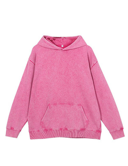 Washed Hooded Casual Oversize Hoodie