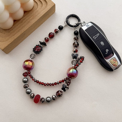 Colorful Sparking Crystal Beaded Phone Charm