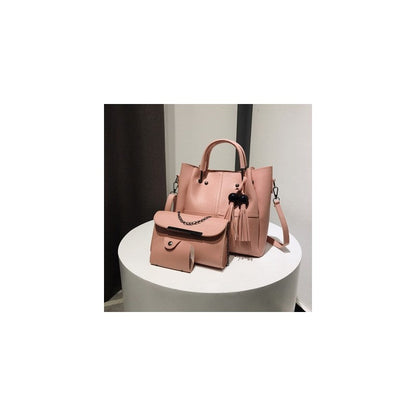 Three-Piece Bag With Tassels