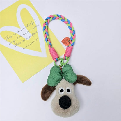 Cartoon Bow Dog Head Pendant