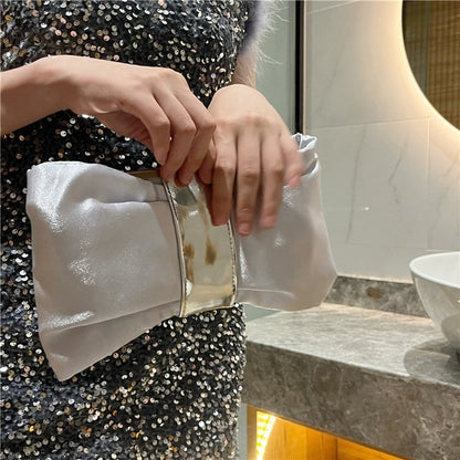 Rhinestone Bow Evening Clutch