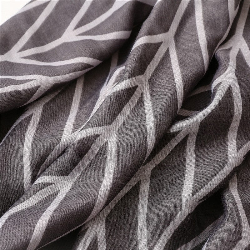 Simple Fashion Tropical Plant Leaf Scarf