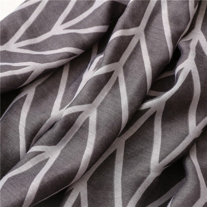 Simple Fashion Tropical Plant Leaf Scarf