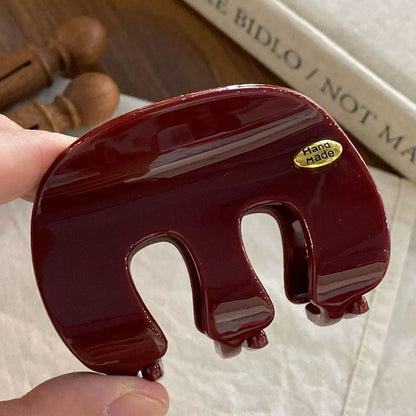 Simple Solid Color Small Hair Claw