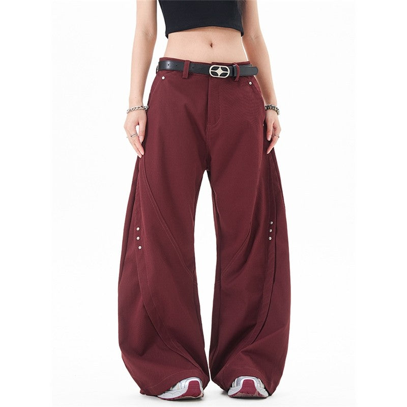 Loose Rivet Knife Pleat Trousers