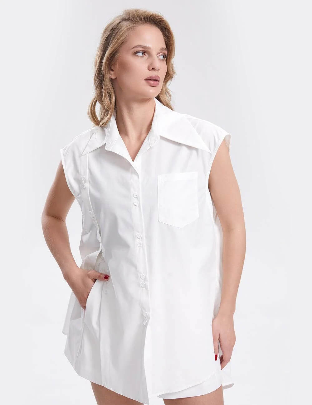 Solid Color Shirts and Shorts Sets