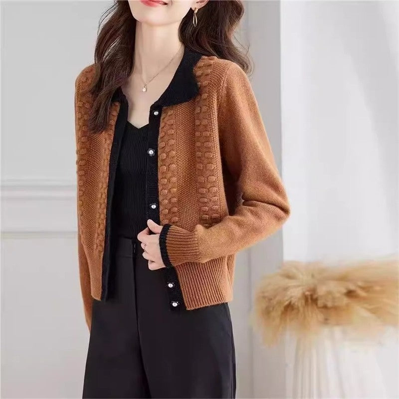 V-Neck Knit Cardigan