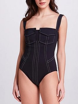 Strap One Piece Swimweat Split Cover