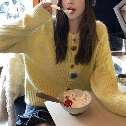 Loose Knit Sweater Coat