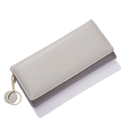 Solid Color Simple Foldable Wallet Clutch Bag