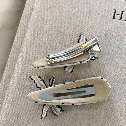 Lace Bow Knot Polka Dot Hair Clip