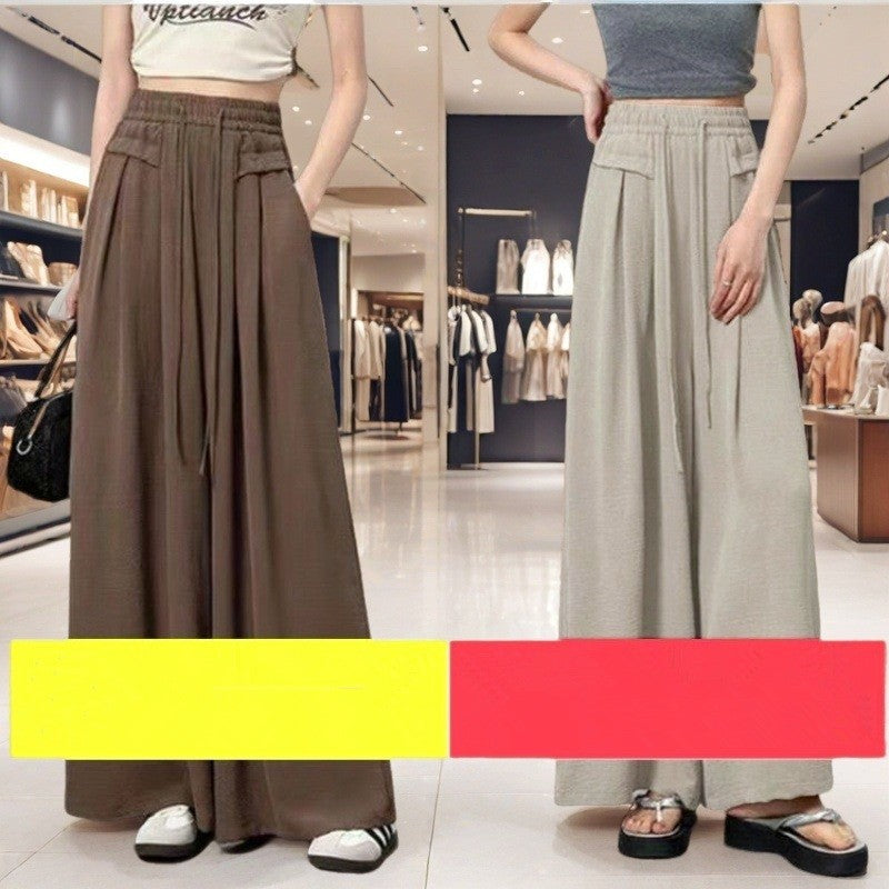 2-Pack High Waist Relaxed Fit Wide Leg Pants