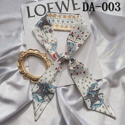 Tarot Pattern Slim Long Hair Scarf