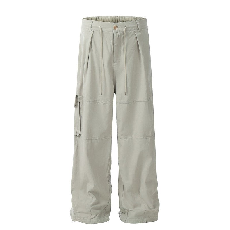 High Street Drawstring Waist Cargo Pants