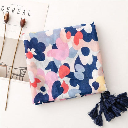 Fashion Camouflage Print Fringed Scarf