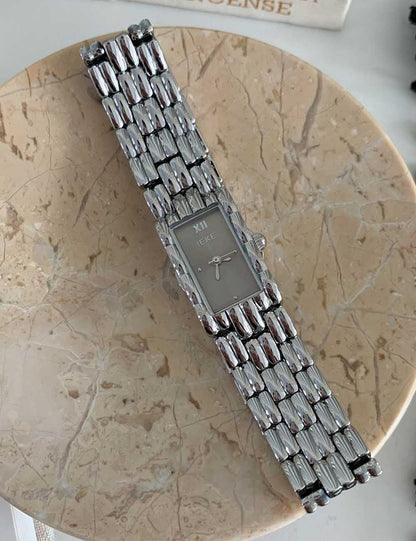 Classic Rectangular Dial Quartz Wrist Watch