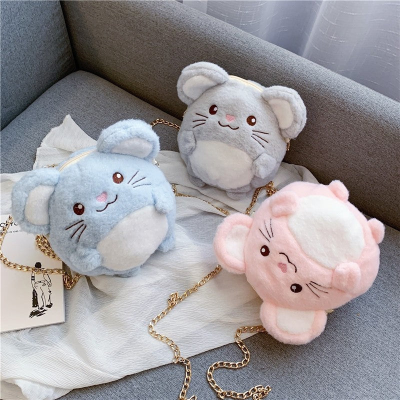 Cute Plush Cartoon Doll Shoulder Bag