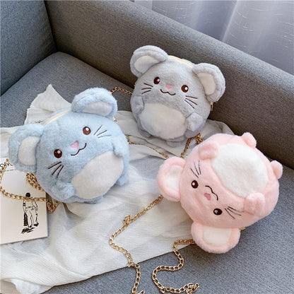 Cute Plush Cartoon Doll Shoulder Bag