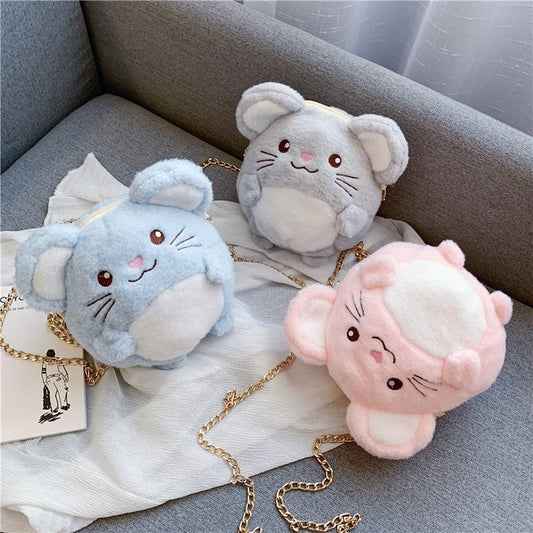 Cute Plush Cartoon Doll Shoulder Bag