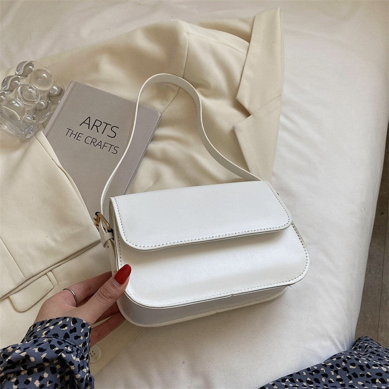 Leather Recreational Solid Simple Crossbody Bag