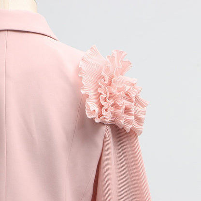 Fashion Luxury Two Piece Dress Floral Mesh