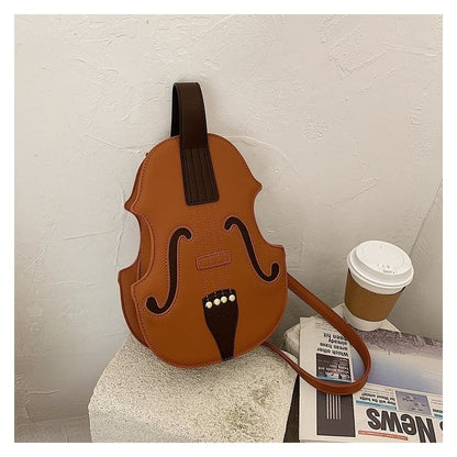 Creative Violin Shape Crossbody Bag