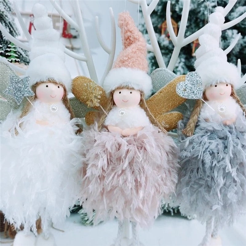 Cute Feather Angel Christmas Decoration