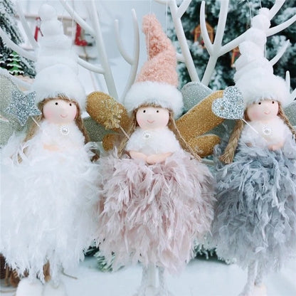 Cute Feather Angel Christmas Decoration
