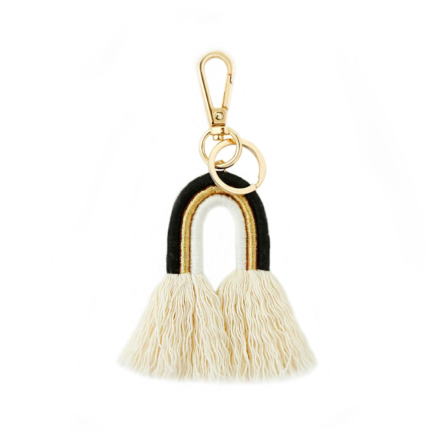 New Creative Pendant Bohemian Tassel Bag Pendant Rainbow Keychain