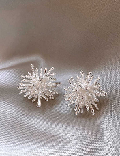 Unique Dandelion Firework Stud Earrings