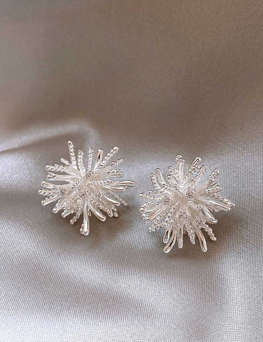 Unique Dandelion Firework Stud Earrings