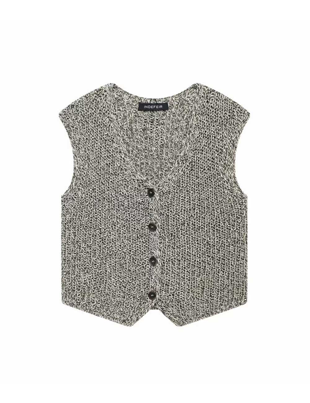 Distressed Solid Color V-Neck Tank Top