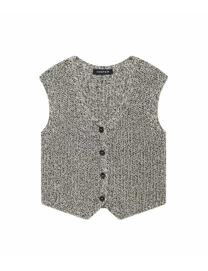 Distressed Solid Color V-Neck Tank Top