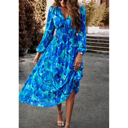 Bohemian Resort Casual Printed Long Skirt