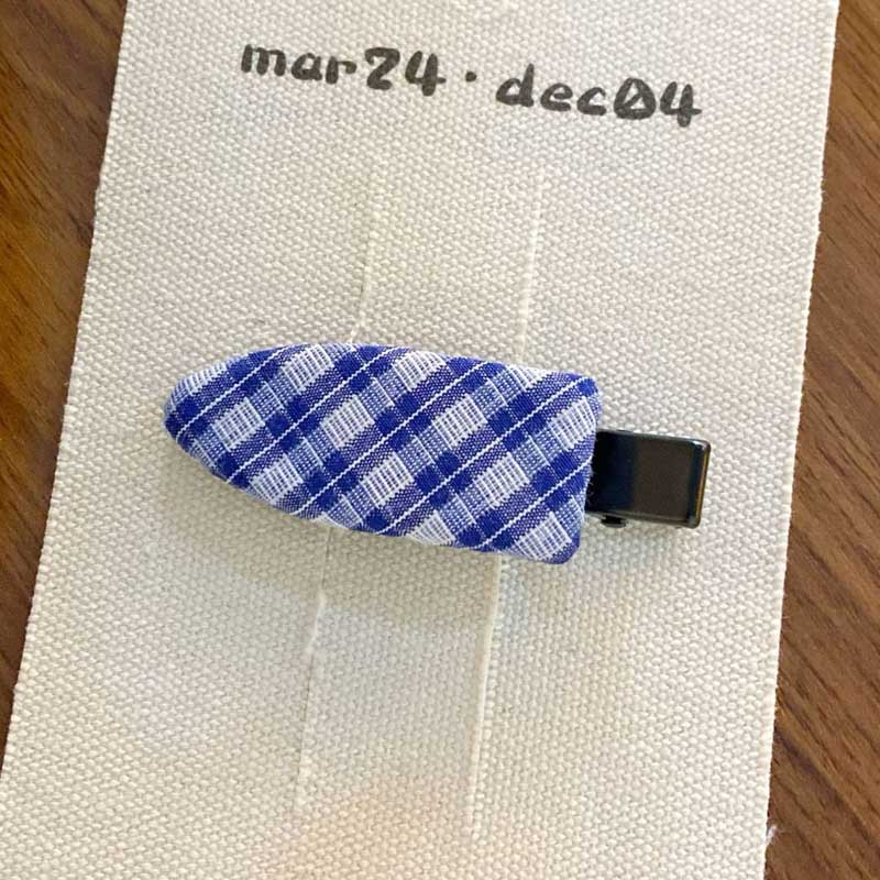 Simple Plaid Geometric Cute Hair Clips