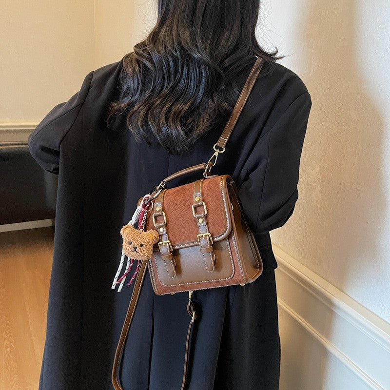 Retro Handbag With Pendant