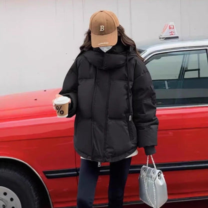 Solid Color Short Cotton Jacket