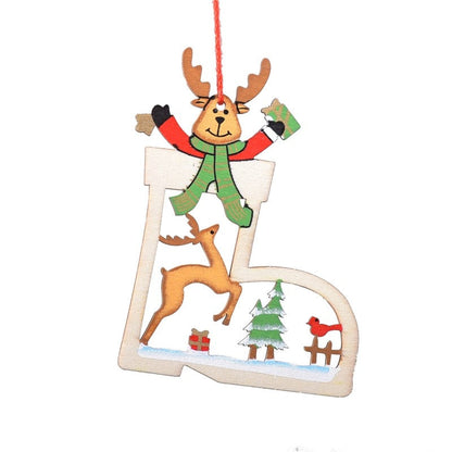 Christmas Wooden Candle Decorations